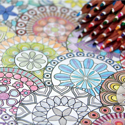 Mandala Book 120P Korean Mandalas Flower Coloring Book for Children Adult Relieve Stress Graffiti Painting Drawing Art Book