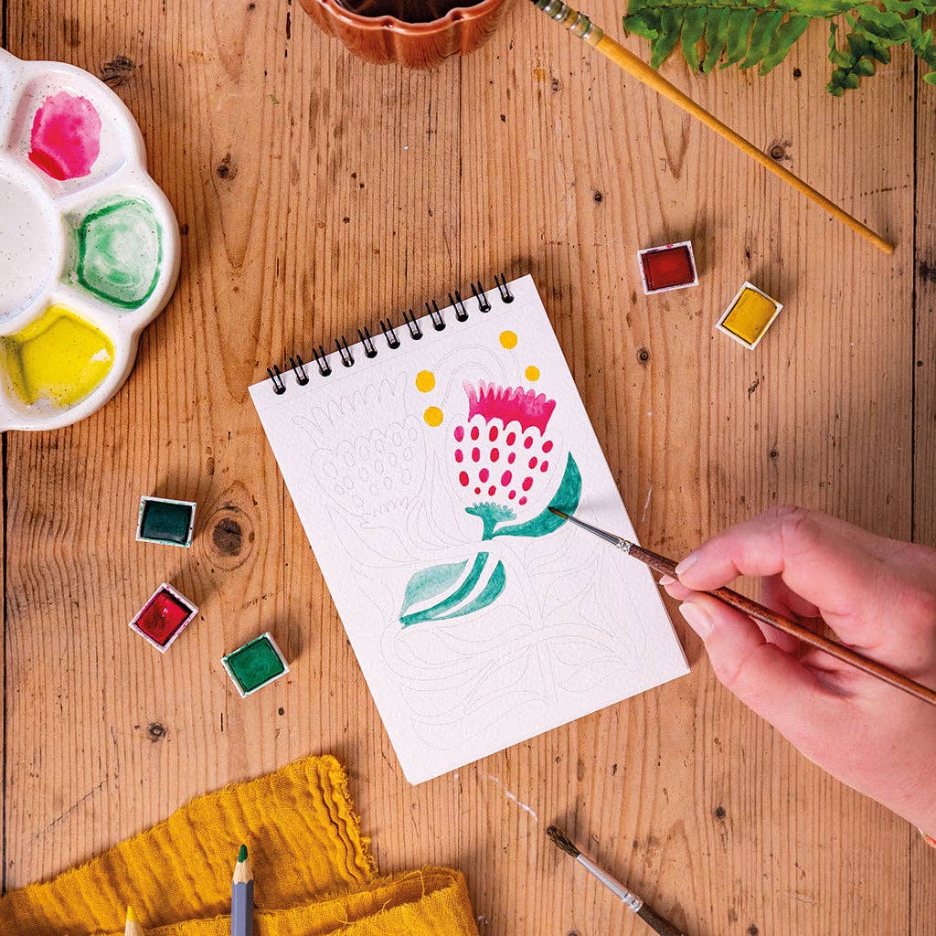 Maison Joliette - A6 Coloring Book - Tropical