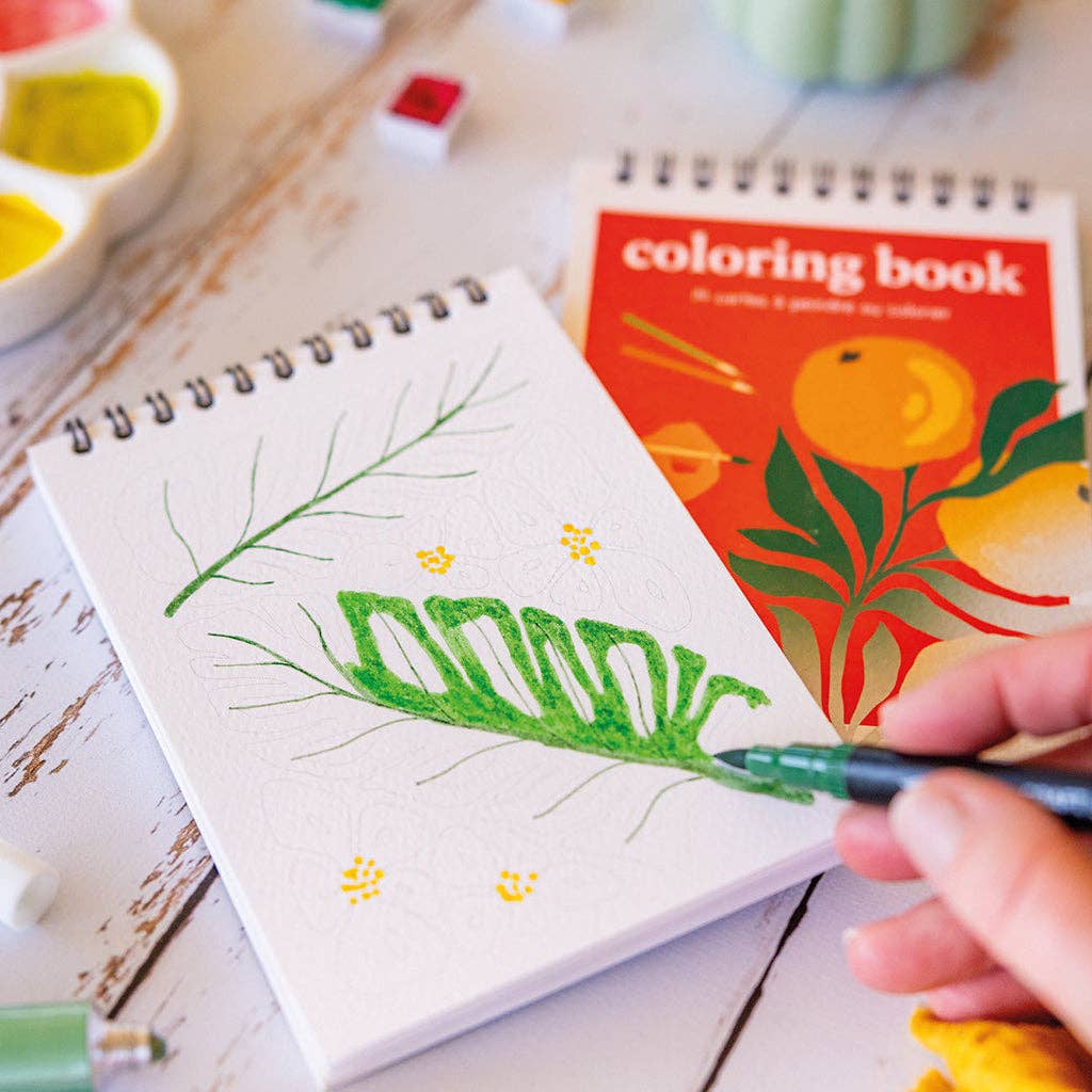 Maison Joliette - A6 Coloring Book - Tropical